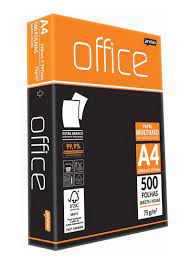 Papel A4 75g C/500f Office Branco - Jandainha