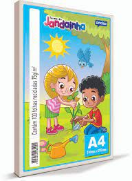 Papel A4 75g C/100f Branco - Jandainha