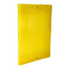 Pasta Pp Aba Elas Dorso 30mm A30b Amarelo-plascony