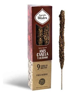 Incenso Natural de Ervas Anis, Canela e Olíbano Sagrada Madre