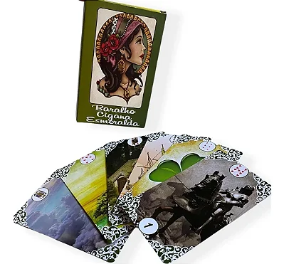 Baralho Cigana Esmeralda com 36 cartas