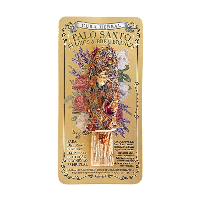 Palo Santo com Flores e Breu Branco Cura Herbal