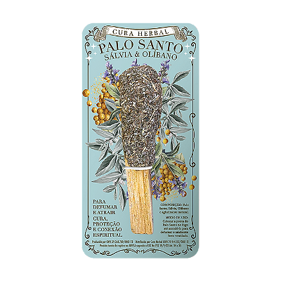 Palo Santo com Salvia e Olibano Cura Herbal
