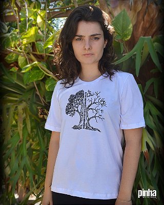 Camiseta Árvore -Pinha ECOFRASES