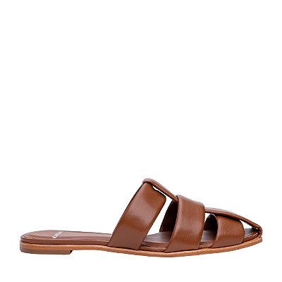 Carrano - Sandalia Flat Rasteirinha Marrom