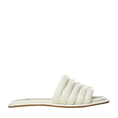 Carrano - Sandalia Flat Puffy Off White Lait