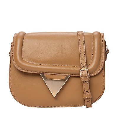 Carrano - Bolsa Tiracolo Emily Media Couro Honey