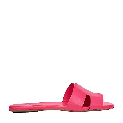 Carrano - Flat H Couro Pink