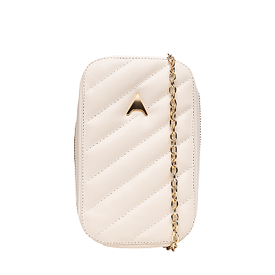 Carrano - Bolsa Porta Celular Liza Couro Lait