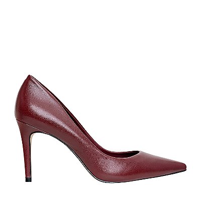Carrano - Scarpin Beatriz Salto Couro Mestiço Mahogany 195009Z