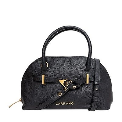 Carrano - Bolsa Victoria Tote Minimal Média Couro Marrom Dark Brown