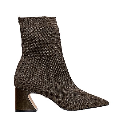Carrano - Bota Meia Salto Bloco Wave Knit Herb