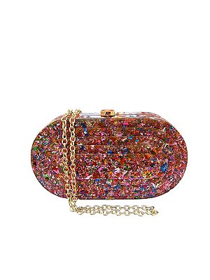 Seu Sapato - Bolsa Oval Madrepérola Multicolorido