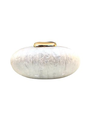Seu Sapato - Bolsa Festa Clutch Madrepérola Branca