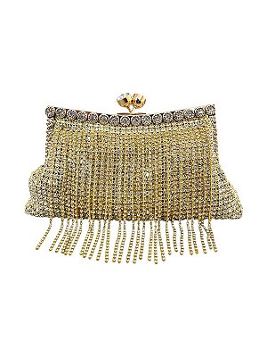 Seu Sapato - Bolsa Clutch Gold Franja