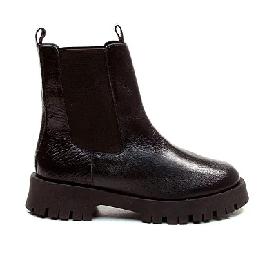 Cecconello - Bota Couro Preto Cano Curto