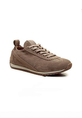 Cecconello - Tênis Casual Couro Caqui Cecconello