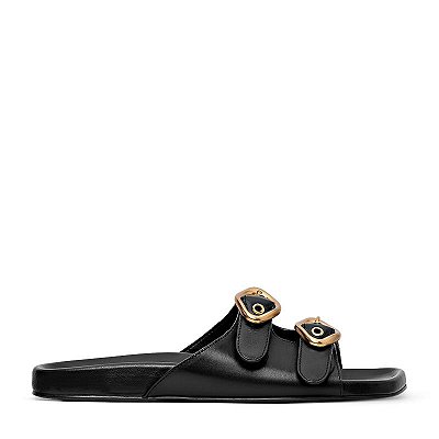 Carrano - Flat Slide Buckle Couro Preto