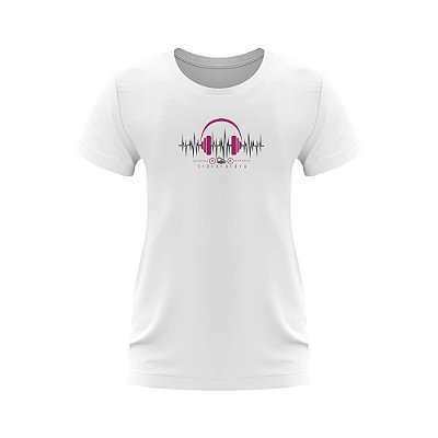 T-shirt Feminina Sonora - Headphone Ondas