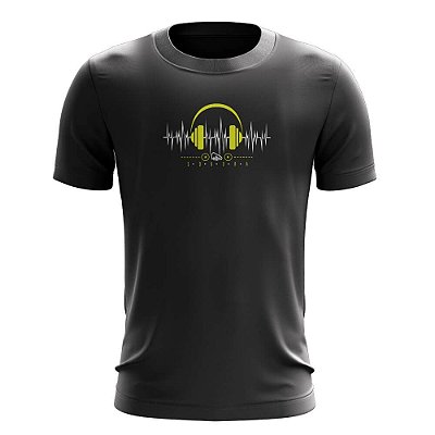Camiseta Sonora - Headphone Ondas