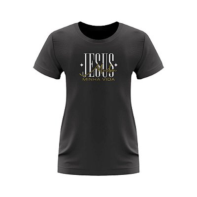 T-shirt Feminina Gospel Barak - Jesus mudou minha vida