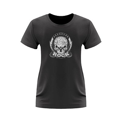 T-shirt Feminina Basic Rock – Caveira Rock