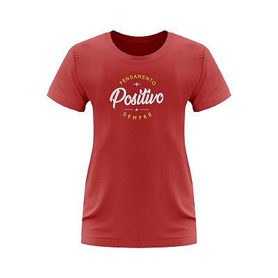 T-shirt Feminina Coach Wear - Pense Positivo