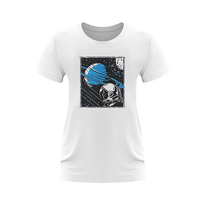 T-shirt Feminina Astron - Saturno Astronauta