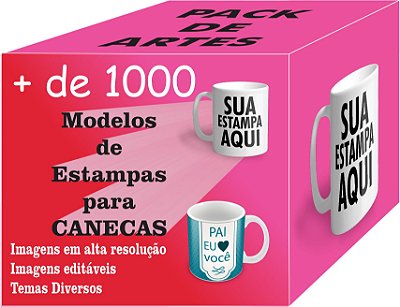 Pacote de Artes para Sublimação em Canecas