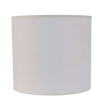 Cupula Bella Iluminação Cilindrica Tecido Branco 18x20cm EX760BR Abajur