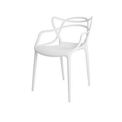 Cadeira Design Fratini Alegra Master Philippe Starck Branca Polipropileno Cozinhas Aviv