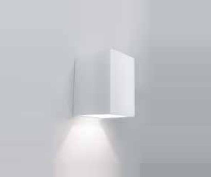Arandela Newline Iluminação Tubo Quadrado Ambiente Externo Metal Branco 10x5cm 1x G9 Halopin Bivolt 110v 220v 9577BT Parede Muro Banheiro Sala