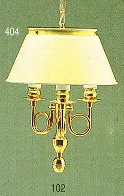 Pendente Golden Art Inglês Vintage Curvas Metal Dourado Cúpula Branca 3 Lamp. 26x41 E-27 T010 Hall Sala