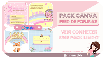 pack canva feed de fofuras