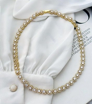 Colar Fina Swarovski