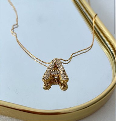 Colar Inicial Hailey Letra A