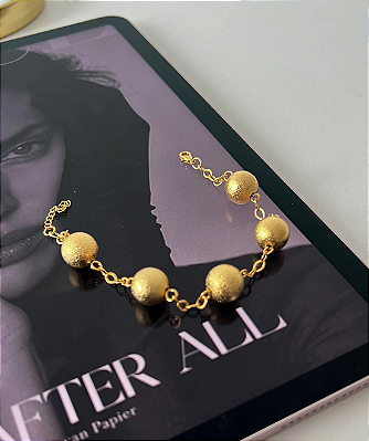 Pulseira Esfera Gold