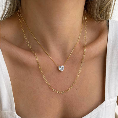 kit 2 Colares Delicada