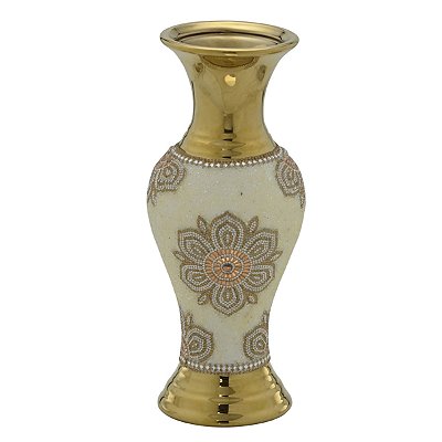 Vaso Decorativo Dourado 32cm