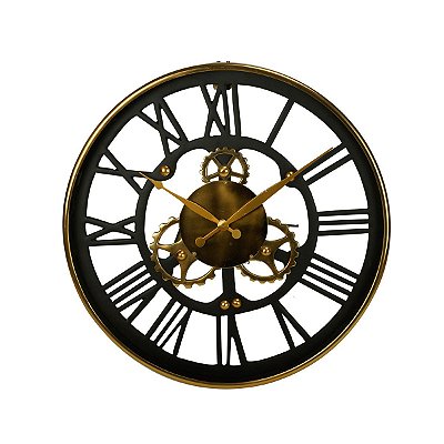 Relógio Decorativo Preto Rojemac 