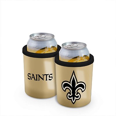 Porta Latas 350ml Licenciado NFL - New Orleans Saints (Bege)