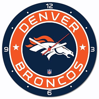 Relógio de Parede Licenciado NFL - Denver Broncos