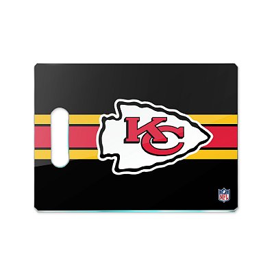 Tábua de Carne de Vidro Licenciada NFL - Kansas City Chiefs