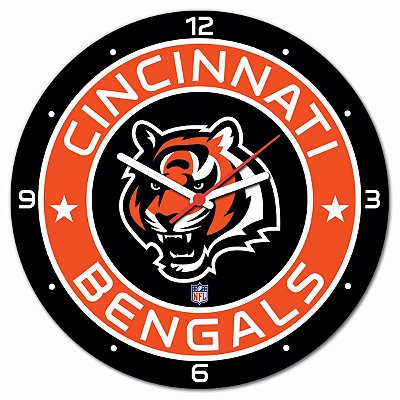 Relógio de Parede Licenciado NFL - Cincinnati Bengals