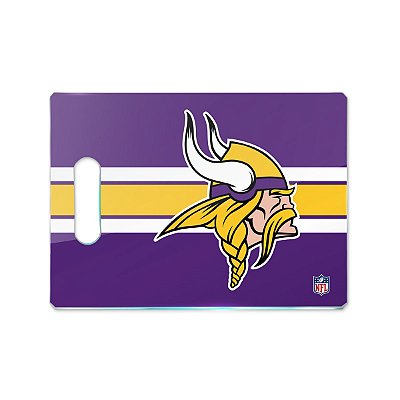 Tábua de Carne de Vidro Licenciada NFL - Minnesota Vikings
