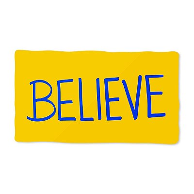 Placa Decorativa 30x17 - Believe