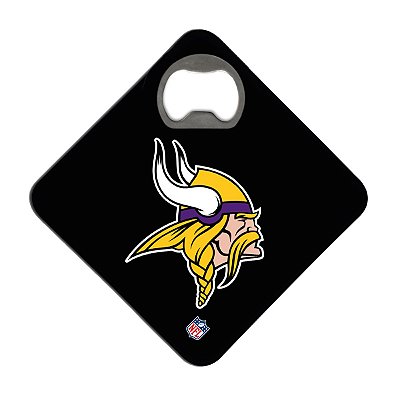 Porta Copos c/ Abridor Licenciado NFL - Minnesota Vikings (Preto)