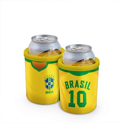 Porta Latas 350ml - Camisa do Brasil