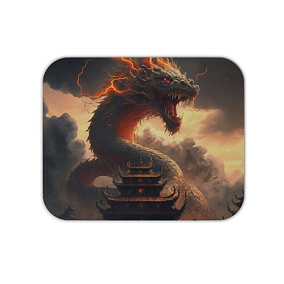Mouse Pad em Tecido - Dragons - Dragão Oriental