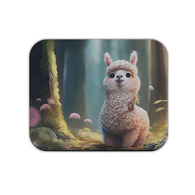 Mouse Pad em Tecido - Cute - Lhama